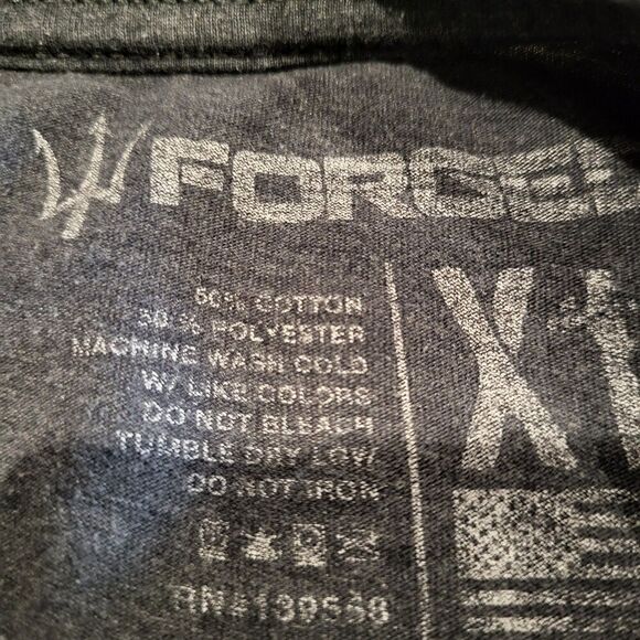 Forged Crossfit 47 American Flag Graphic Short Sleeved Tee Shirt Mens Size XL - Picture 5 of 8